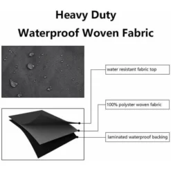 Fodera Per Sedia Sospesa Sedia Sospesa In Vimini In Vimini Da Giardino Fodera Impermeabile Fodera Per Uova Sedia Antiacqua E Antipolvere - 190 X 115 Cm, Nero -OUTSUN Giardino Negozio 70835127 3