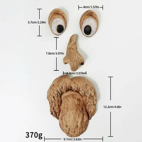 Romote Tree Face Old Man Tree Old Man Hugger Garden Peeker Scultura Tronco Appeso Decorazione Natalizia Occhi Grandi Resistente Alle Intemperie Per Cortile Esterno A 5 Romote Tree Face Old Man Tree Old Man Hugger Garden Peeker Scultura Tronco Appeso Decorazione Natalizia Occhi Grandi Resistente Alle Intemperie Per Cortile Esterno A - immagine 5