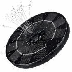 ZOLGINAH Pompa Solare Per Fontana 3W, 4 In 1 Per Fontana Solare, Pompa Solare Per Stagno 3W Con Conversione Efficiente, Per Laghetto Da Giardino O Fontana, Bagno Per Uccelli, Vaso Per Pesci