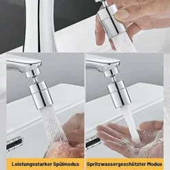 Aeratore Per Rubinetto Girevole Da 720 Gradi Aeratore Per Rubinetto Con Filtro Antispruzzo Universale 22mm Femmina E 24mm Maschio Accessori Per Rubinetto Da Cucina/bagno -OUTSUN Giardino Negozio 71379396 4