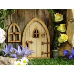 Kueatily Porta Gnomo Più Popolare, Porta Fata, Porta Elfo In Legno Da Aprire Con Gnomo Divertente, Decorazione Playhouse, Porta Artigianale, Decorazione 3D -OUTSUN Giardino Negozio 71520217 3