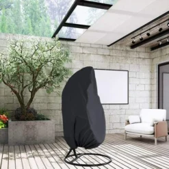Cover Per Poltrona Da Giardino Pensile, Sedia Resistente Alla Polvere E All'acqua Ufs-190 X115cm-Black 7 Cover Per Poltrona Da Giardino Pensile, Sedia Resistente Alla Polvere E All'acqua Ufs-190 X115cm-Black -OUTSUN Giardino Negozio 74926777 4