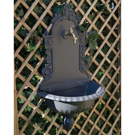 Papillon FONTANA A MURO IN GHISA MOD. TIROLO 80cm H 1 Papillon FONTANA A MURO IN GHISA MOD. TIROLO 80cm H