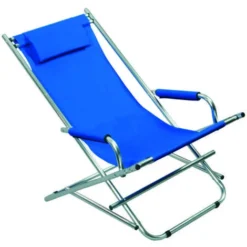 Sdraio In Alluminio Blu - Cm.54x97x77h.