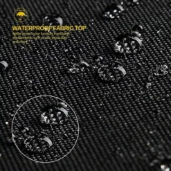 Telo Protettivo Per Lettino Prendisole Con Prese D'Aria, Impermeabile, Antivento, Anti-UV, Tessuto Oxford 210D Telo Protettivo Per Lettino Prendisole, Sedia A Sdraio (200x75x40/80cm) - Nero, Kueatily -OUTSUN Giardino Negozio 76325993 5