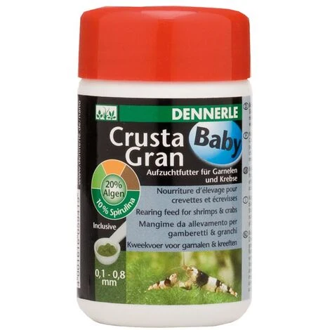Dennerle Crusta Gran Baby 100ml ( Alimento Completo Per Gambereretti E Granchi Granulometria 0,1-0,8mm ) 1 Dennerle Crusta Gran Baby 100ml ( Alimento Completo Per Gambereretti E Granchi Granulometria 0,1-0,8mm )