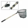 Trade Shop - Rete Pesca Pieghevole Con Manico Telescopico In Allumino Estensibile Guardino