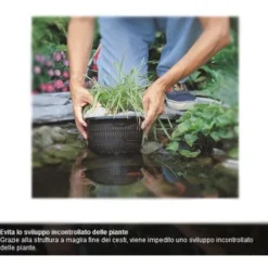 Multipack Da 5 Cesti Per Piante Acquatiche Quadrati Dimensioni 25 Cm Cadauno -OUTSUN Giardino Negozio 7999056 3