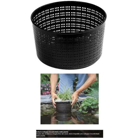 Multipack Da 5 Cesti Per Piante Acquatiche Rotondi Dimensioni 21,5 Cm Cadauno 4 Multipack Da 5 Cesti Per Piante Acquatiche Rotondi Dimensioni 21,5 Cm Cadauno - immagine 4