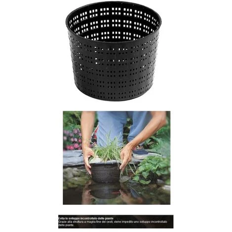 Multipack Da 5 Cesti Per Piante Acquatiche Rotondi Dimensioni 12,5 Cm Cadauno 3 Multipack Da 5 Cesti Per Piante Acquatiche Rotondi Dimensioni 12,5 Cm Cadauno - immagine 3