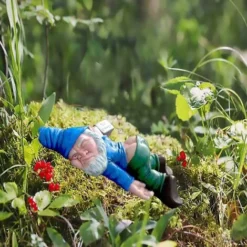 Gnomo Da Giardino Divertente, Scultura In Resina Con Statua Di Gnomo Da Giardino All'aperto, Per Prato Da Giardino Domestico-READCLY -OUTSUN Giardino Negozio 80961324 5