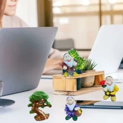 Gnomo Da Giardino Tree House Decor Gnome Tree House Set Outdoor Decor Garden Home Decor Ornamenti Da Fiaba Miniature READCLY -OUTSUN Giardino Negozio 80961961 5