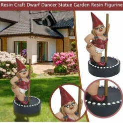 Gnomo Da Giardino Per Esterni Gnomo In Resina Statua Decorazione, Statua Di Gnomo Statuetta Da Giardino Impermeabile, Gnomo Da Giardino Per Decorazione Di Prato, Balcone E Terrazza, 13 Cm × 7 Cm-READC -OUTSUN Giardino Negozio 80962075 3