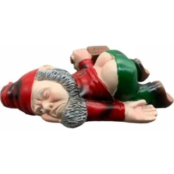 Gnomo Da Giardino Divertente Gnomo Da Giardino Statua Decorazione Gnomo Ubriaco Statua Da Giardino Gnomo Da Esterno Figurine Scultura Gnomo Da Giardino Decorazione Per Prato All'aperto Per La Casa REA