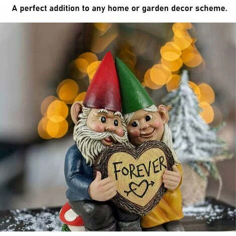 Gnomo Da Giardino In Resina Creativa Coppia Coppia Di Nani Statua A Forma Di Cuore Impermeabile E Resistente Adatto Per La Decorazione Del Prato Da Giardino-READCLY 3 Gnomo Da Giardino In Resina Creativa Coppia Coppia Di Nani Statua A Forma Di Cuore Impermeabile E Resistente Adatto Per La Decorazione Del Prato Da Giardino-READCLY - immagine 3
