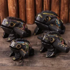 Strumento Rana In Legno, 8 5 Cm Rane Intagliate A Mano Tamburi Musica Rane Croati Desktop Scultura Artigianato Ornamento Mini Rana Per Ornamento Domestico Souvenir, Regalo -OUTSUN Giardino Negozio 82754017 4