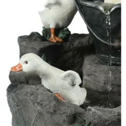 Prato Giardino Statua Sculture D'acqua Decorazione Fontane D'acqua Animali Con Luce (energia Solare) -OUTSUN Giardino Negozio 82981404 3