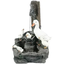 Prato Giardino Statua Sculture D'acqua Decorazione Fontane D'acqua Animali Con Luce (energia Solare) -OUTSUN Giardino Negozio 82981404 5