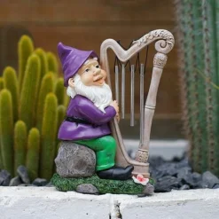 OUTSUN Giardino Negozio 14 Gnomo Da Giardino Statua Divertente Gnomo In Resina Impermeabile Ornamenti Per Prato Patio Giardino Scultura Divertimento Per Interni O Esterni