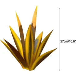 MINKUROW Tequila Scultura Rustica, Pianta Di Agave In Metallo Dipinta A Mano, Statua Rustica Decorazioni Per La Casa, Figurine Da Giardino, Ornamenti Per Prato Da Giardinaggio Per Patio Esterno,27cm 9 MINKUROW Tequila Scultura Rustica, Pianta Di Agave In Metallo Dipinta A Mano, Statua Rustica Decorazioni Per La Casa, Figurine Da Giardino, Ornamenti Per Prato Da Giardinaggio Per Patio Esterno,27cm -OUTSUN Giardino Negozio 85700134 5