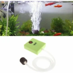 Pompa Ad Aria Per Acquario, Pompa Per Ossigeno Portatile A Batteria BR-Vie Con Pietra Porosa E Tubi Per Acquario E Coltura Idroponica