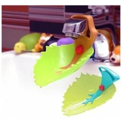 Estensione Del Rubinetto Dell'estensore Della Maniglia Del Lavandino In Stile Cartone Animato, Stile Foglia Di Cartone Animato, Divertente E Interessante Per Il Lavaggio Delle Mani, 2 Pezzi. -OUTSUN Giardino Negozio 85912979 4