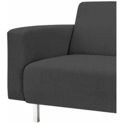 Martina Home Tunez, Copridivano Elastico, Tela (50% Poliestere, 45% Cotone, 5% Elastan), Grigio Antracite, 1 Posto (70-110 Cm Larghezza) -OUTSUN Giardino Negozio 86329885 4