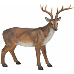 Design Toscano Grande Cervo Maschio Statua Richiamo Per Cervi Statua Animale, Poliresina, A Colori, 71 Cm