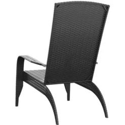 Sedia Adirondack Da Giardino Nera In Polyrattan VidaXL 9 Sedia Adirondack Da Giardino Nera In Polyrattan VidaXL -OUTSUN Giardino Negozio 88257266 5