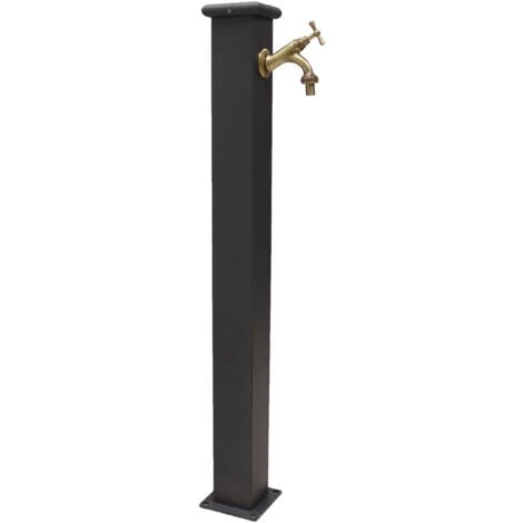 Fontana A Colonna Modello Olimpia In Acciaio E Ghisa Per Esterno Casa Giardino + Rubinetto Mod. 303b In Ottone Brunito 1 Fontana A Colonna Modello Olimpia In Acciaio E Ghisa Per Esterno Casa Giardino + Rubinetto Mod. 303b In Ottone Brunito