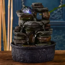 Fontana In Resina Naturale Satya -OUTSUN Giardino Negozio 89362504 3