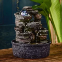 Fontana In Resina Naturale Satya -OUTSUN Giardino Negozio 89362504 4