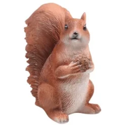 Divertente Scoiattolo In Resina Seduto