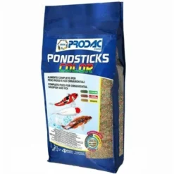 Prodac PondSticks Color Mangime Per Carpe Koi Pesci Rossi Pesci Da Laghetto 22 Litri 4 Kg