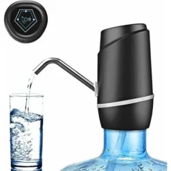 Dispenser D'acqua Da 18,9 Litri Pompa Elettrica Portatile Dispenser D'acqua USB Universale Per Borraccia Da 7,5-18,9 Litri Con 2 Siliconi, Ladacee