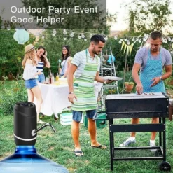 Dispenser D'acqua Da 18,9 Litri Pompa Elettrica Portatile Dispenser D'acqua USB Universale Per Borraccia Da 7,5-18,9 Litri Con 2 Siliconi, Ladacee -OUTSUN Giardino Negozio 91209034 3