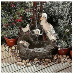 Statua Di Animali Da Giardino Fontana Solare Lampada Da Giardino A LED Art Déco Scultura Da Giardino Per Esterni (B) -OUTSUN Giardino Negozio 91728556 4