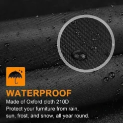 Copertura Per Lettino Prendisole Impermeabile Antivento Resistente Ai Raggi UV Per Lettino Prendisole Con Borsa Per Il Trasporto Oxford (nero, 210x75x40/80cm) S'arern 7 Copertura Per Lettino Prendisole Impermeabile Antivento Resistente Ai Raggi UV Per Lettino Prendisole Con Borsa Per Il Trasporto Oxford (nero, 210x75x40/80cm) S'arern -OUTSUN Giardino Negozio 92035505 3