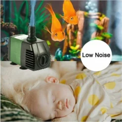 Pompa Sommergibile, Mini Pompa Sommergibile 25W 1500L/H, AC220-240V Con 2 Pompe Ugello Per Fontana, Acquario, Stagno, Giardino -OUTSUN Giardino Negozio 92037318 4