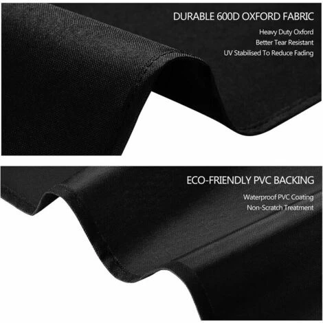 Copertura Per Lettino Prendisole Da Giardino Con Prese D'aria Impermeabile Antivento Resistente Ai Raggi UV Resistente Tessuto Oxford 210D Copertura Per Lettino Prendisole (200 X 75 X 40/80 Cm) - Nero 4 Copertura Per Lettino Prendisole Da Giardino Con Prese D'aria Impermeabile Antivento Resistente Ai Raggi UV Resistente Tessuto Oxford 210D Copertura Per Lettino Prendisole (200 X 75 X 40/80 Cm) - Nero - immagine 4
