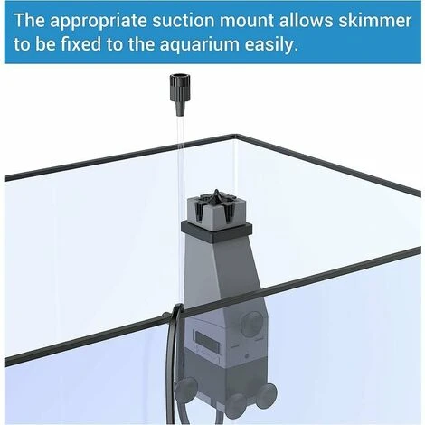 Skimmer Di Superficie Dell'acquario, Skimmer Di Superficie Per La Rimozione Di Film D'olio E Altri Detriti, 300 L/h Skimmer Di Superficie Dell'acquario, 3 W 5 Skimmer Di Superficie Dell'acquario, Skimmer Di Superficie Per La Rimozione Di Film D'olio E Altri Detriti, 300 L/h Skimmer Di Superficie Dell'acquario, 3 W - immagine 5