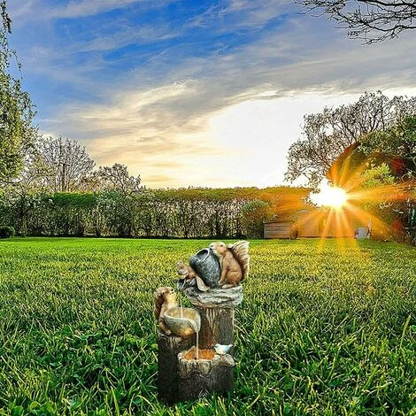 Fontana Per Anatre All'aperto Con Luce Solare Giardino Anatra Scoiattolo Statua Arte Da Giardino Fontana D'acqua Decorazione Per Laghetto O Prato Patio 6 "x 4" Scoiattolo 3 Fontana Per Anatre All'aperto Con Luce Solare Giardino Anatra Scoiattolo Statua Arte Da Giardino Fontana D'acqua Decorazione Per Laghetto O Prato Patio 6 "x 4" Scoiattolo - immagine 3