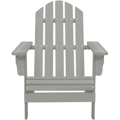 Sedia Da Giardino - Poltrone Da Giardino In Legno Grigio BV858652 - BonneVie 2 Sedia Da Giardino - Poltrone Da Giardino In Legno Grigio BV858652 - BonneVie - immagine 2