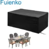 None Telo Di Protezione Rettangolare Impermeabile Antipolvere Per Mobili Da Giardino 242x162x100 Cm