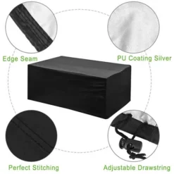 None Telo Di Protezione Rettangolare Impermeabile Antipolvere Per Mobili Da Giardino 242x162x100 Cm -OUTSUN Giardino Negozio 92972740 3