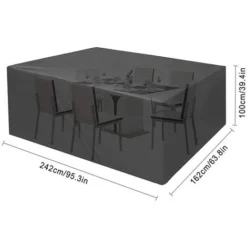 None Telo Di Protezione Rettangolare Impermeabile Antipolvere Per Mobili Da Giardino 242x162x100 Cm -OUTSUN Giardino Negozio 92972740 4