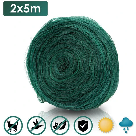 Randaco Rete Da Giardino Rete Anti Uccelli Verde Rete Di Protezione Proteggere Piante Frutta Fiori Alberi Allontana Gli Animali Rete A Maglia 2x5M 2 Randaco Rete Da Giardino Rete Anti Uccelli Verde Rete Di Protezione Proteggere Piante Frutta Fiori Alberi Allontana Gli Animali Rete A Maglia 2x5M - immagine 2