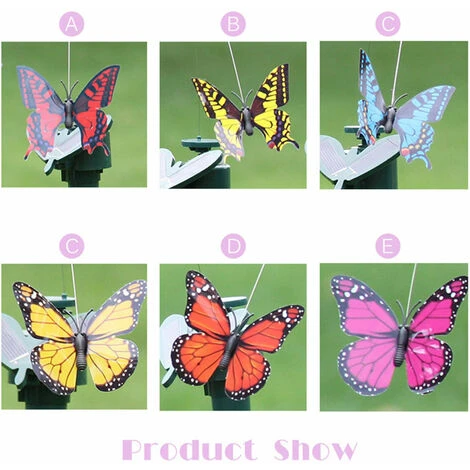 Farfalle Svolazzanti Solari Farfalle Elettriche Uccello Giocattolo Per La Decorazione Del Cortile Del Giardino 2 Farfalle Svolazzanti Solari Farfalle Elettriche Uccello Giocattolo Per La Decorazione Del Cortile Del Giardino - immagine 2