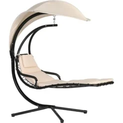 LETTINO SOSPESO TETTUCCIO PARASOLE SDRAIO RELAX OSCILLANTE AMACA 120 KG DONDOLO