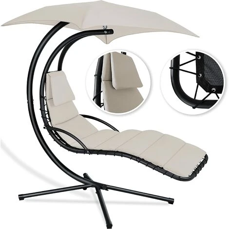 LETTINO SOSPESO TETTUCCIO PARASOLE SDRAIO RELAX OSCILLANTE AMACA 120 KG DONDOLO 2 LETTINO SOSPESO TETTUCCIO PARASOLE SDRAIO RELAX OSCILLANTE AMACA 120 KG DONDOLO - immagine 2